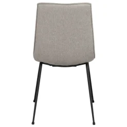 Wohnen Moderner Stoffstuhl in Grau - Sanctarin (2er Set)