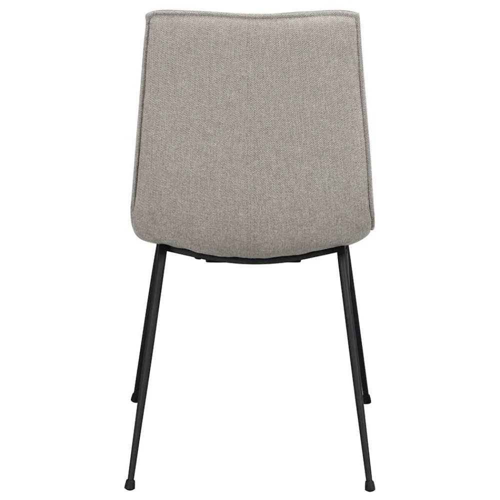 Wohnen Moderner Stoffstuhl in Grau - Sanctarin (2er Set)