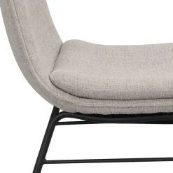 Wohnen Moderner Stoffstuhl in Grau - Sanctarin (2er Set)