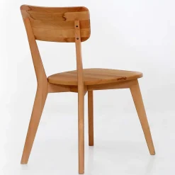 Wohnen Naturholzmöbel|Massivholzmöbel*Moderner Stuhl aus Kernbuche Massivholz - Brossan