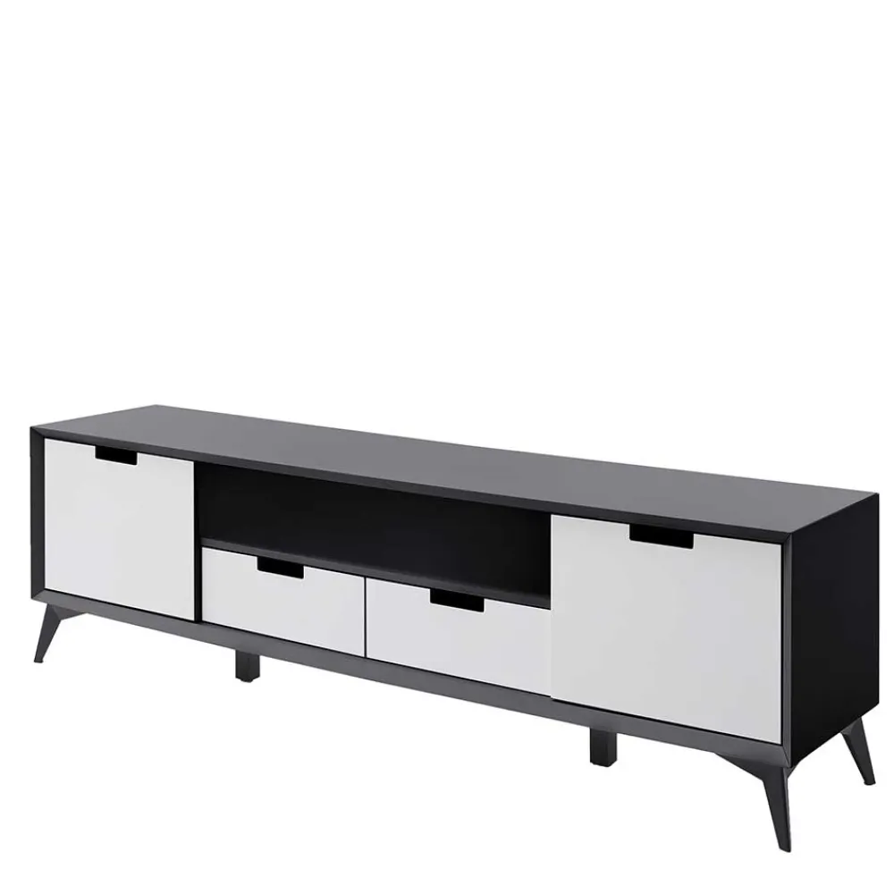 Wohnen Tv & Hifi-Möbel|Tv & Hifi-Möbel*Moderner TV Unterschrank in Weiß & Grau - Vadids