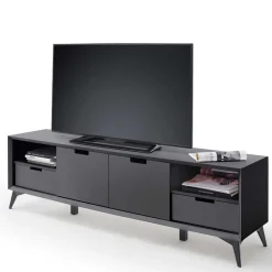 Wohnen Tv & Hifi-Möbel|Tv & Hifi-Möbel*Moderner TV Unterschrank in Weiß & Grau - Vadids