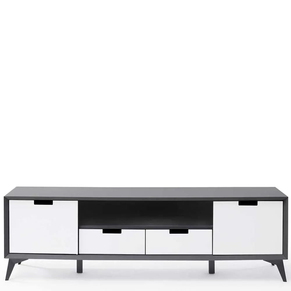 Wohnen Tv & Hifi-Möbel|Tv & Hifi-Möbel*Moderner TV Unterschrank in Weiß & Grau - Vadids
