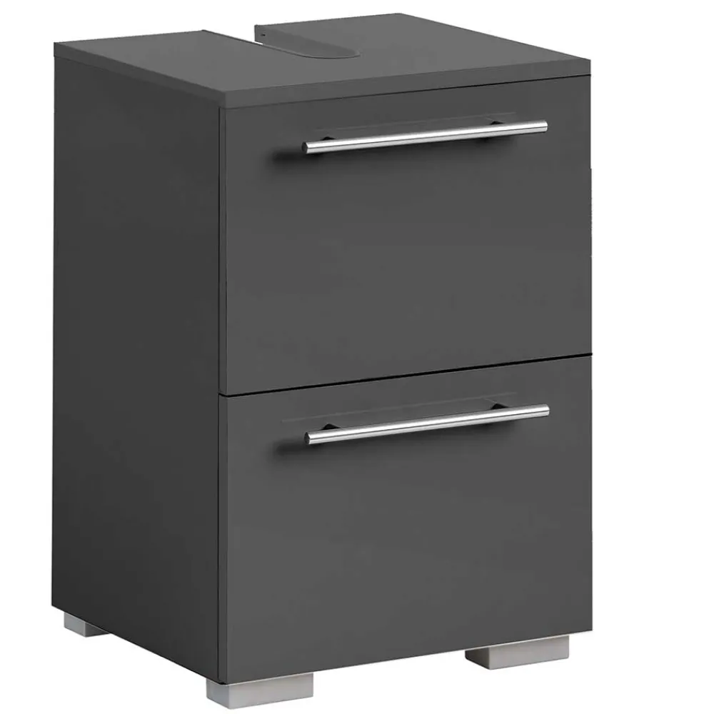 Wohnen Moderner Waschbecken Unterschran in Anthrazit - Cosminaro