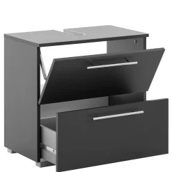 Wohnen Moderner Waschbecken Unterschran in Anthrazit - Cosminaro