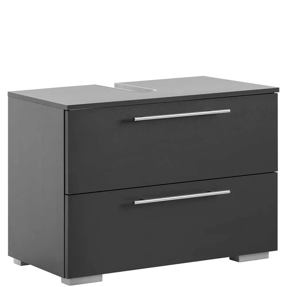 Wohnen Moderner Waschbecken Unterschran in Anthrazit - Cosminaro