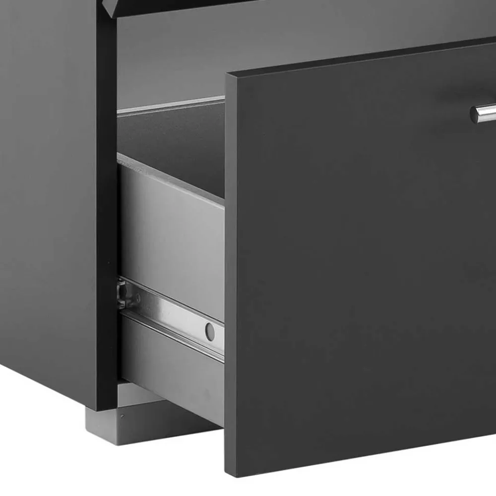 Wohnen Moderner Waschbecken Unterschran in Anthrazit - Cosminaro