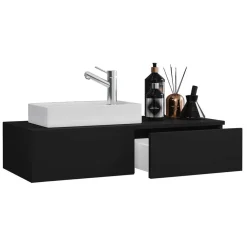 Wohnen Badezimmer Komplett*Moderner Waschtisch & Badspiegel - Balisca (zweiteilig)