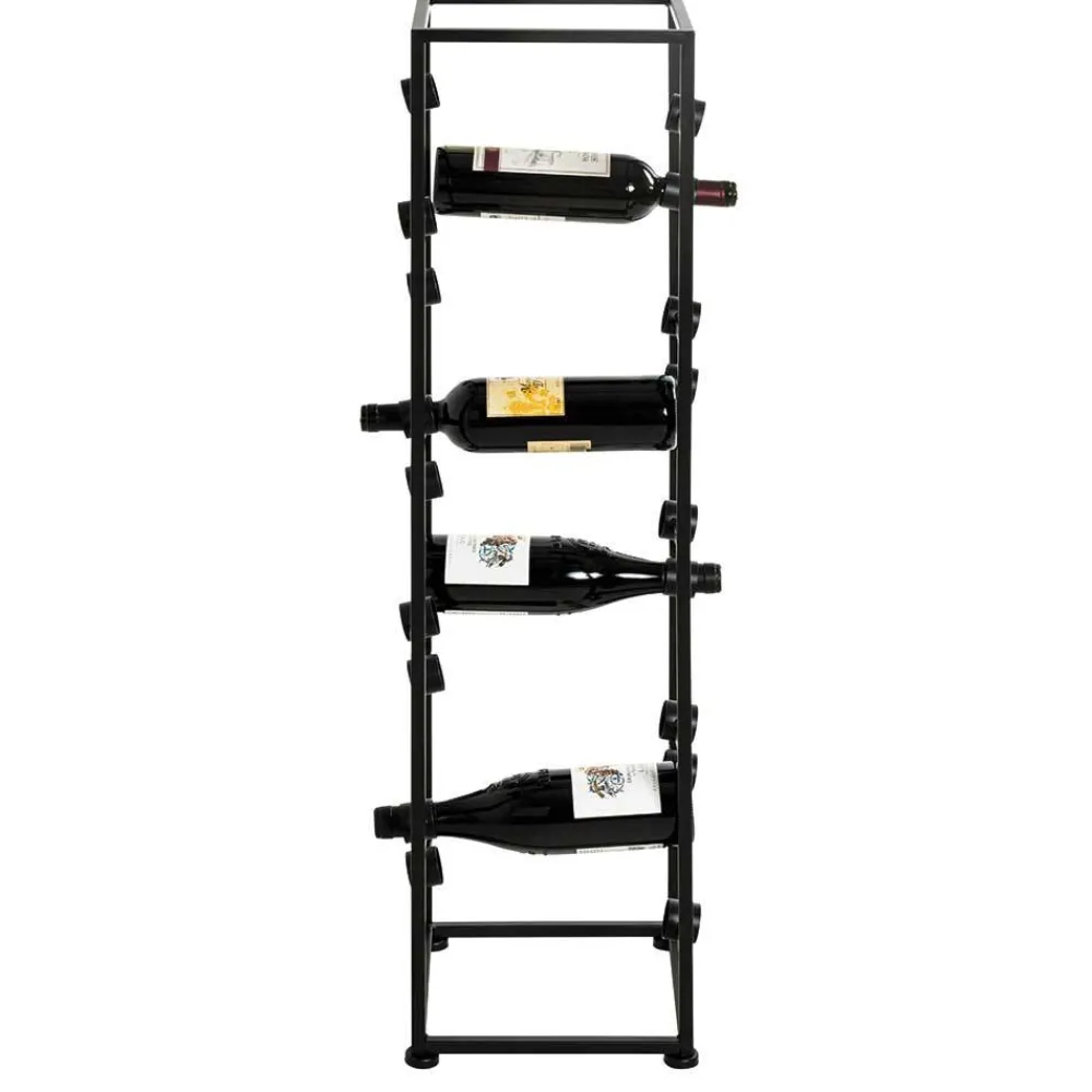 Wohnen Moderner Weinflaschen Halter in Schwarz - Esman