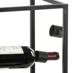 Wohnen Moderner Weinflaschen Halter in Schwarz - Esman