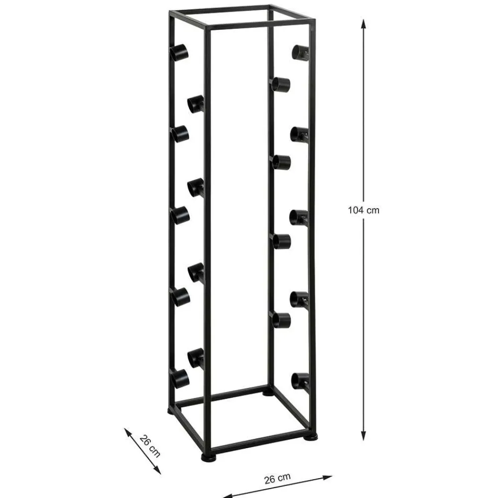 Wohnen Moderner Weinflaschen Halter in Schwarz - Esman