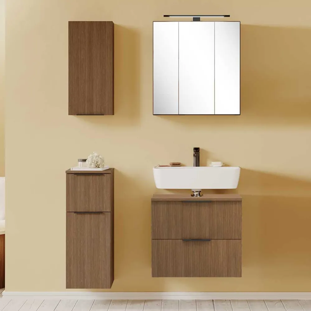 Wohnen Badezimmer Komplett*Modernes Badezimmer - Möbelset - Ucaida (vierteilig)