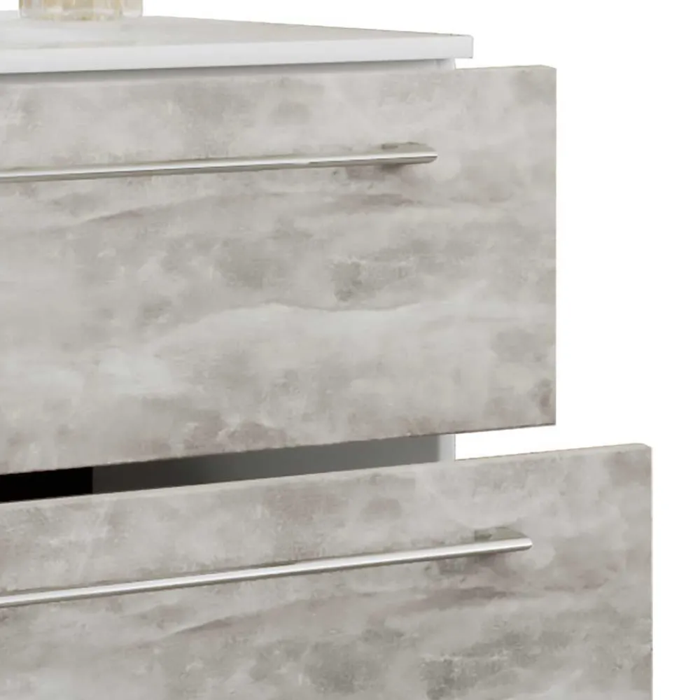 Wohnen Modernes Badezimmer in Betonoptik - Salvadore (vierteilig)