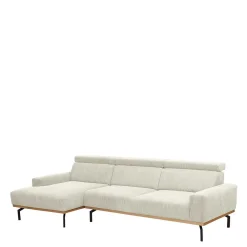 Wohnen Sofas|Sofa*Modernes Ecksofa in Creme Cordbezug - Caldizza