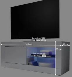 Wohnen Modernes Fernsehunterschrank in Weiß - Sogno