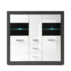 Wohnen Esszimmerschränke|Highboards*Modernes Hochglanz Highboard in Weiß - Istensa