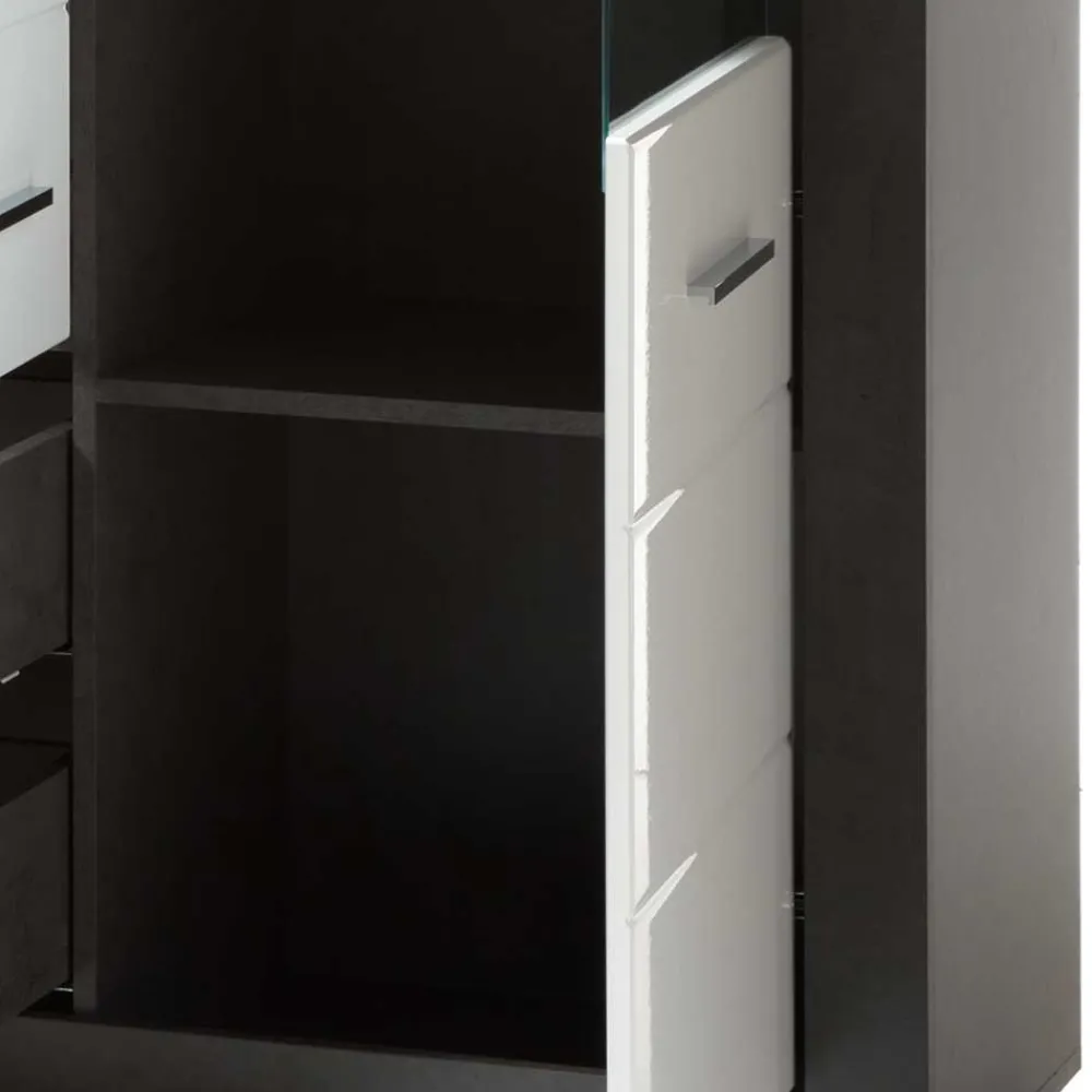 Wohnen Esszimmerschränke|Highboards*Modernes Hochglanz Highboard in Weiß - Istensa