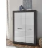 Wohnen Modernes Hochglanz Highboard mit 2 Türen - Istensa I