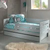 Wohnen Kindermöbel|Babybetten*Modernes Kinderbett mit Rausfall-Schutz - 140x70 - Naosa