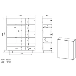Kinder Wohnen Modernes Kinderzimmer in Grau - Suzanas (dreiteilig)