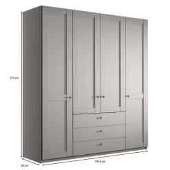 Wohnen Modernes Landhaus Schlafzimmer Set - Ridonna (vierteilig)