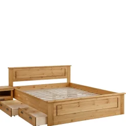 Wohnen Modernes Landhausbett aus Kiefer - Inhusa