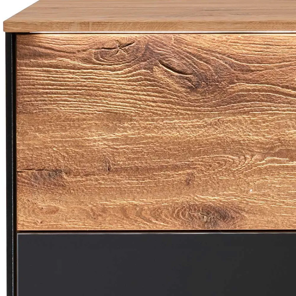 Wohnen Modernes Sideboard in Wildeiche und Anthrazit - Claas