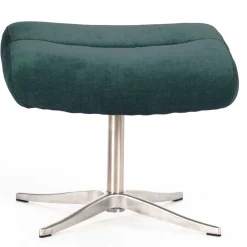 Wohnen Graue Möbel|Retro Möbel*Modernes TV Sessel Set mit Fußhocker - Trapani (zweiteilig)