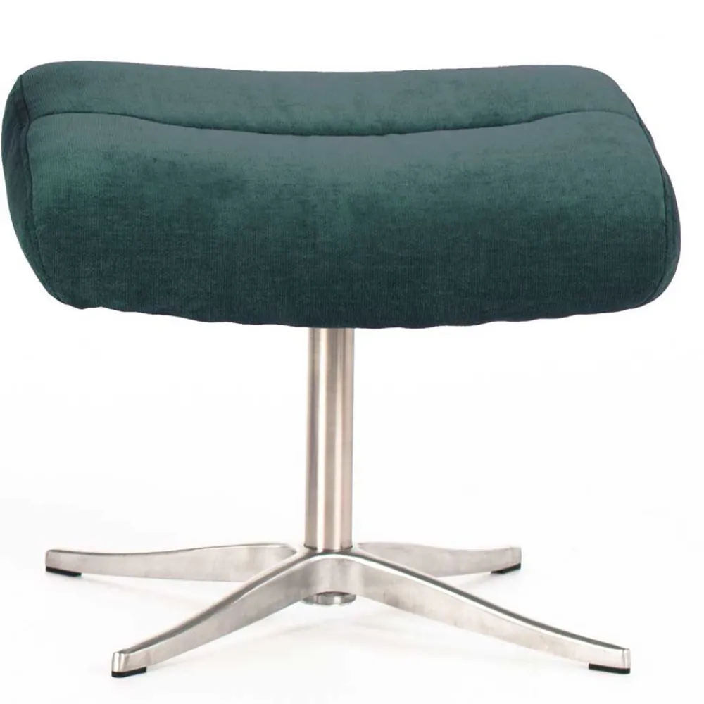 Wohnen Graue Möbel|Retro Möbel*Modernes TV Sessel Set mit Fußhocker - Trapani (zweiteilig)