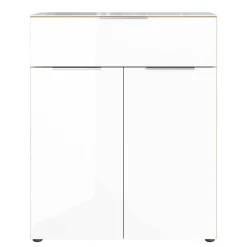 Wohnen Küchenschränke|Flurkommoden*Modernes Vertiko in Weiß & Wildeiche - Duclia