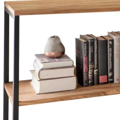 Wohnen Modernes Wildeiche Regal mit Stahlgerüst - Sluganov