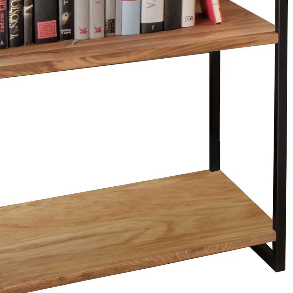 Wohnen Modernes Wildeiche Regal mit Stahlgerüst - Sluganov