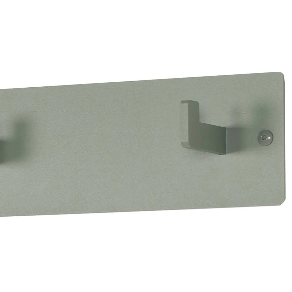 Wohnen Modern-minimalistische Wandgarderobe in Graugrün - Mecia