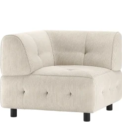 Wohnen Modul Eckelement in Beige Cord - Gabor