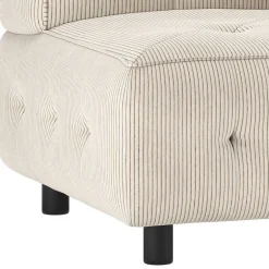 Wohnen Modul Eckelement in Beige Cord - Gabor