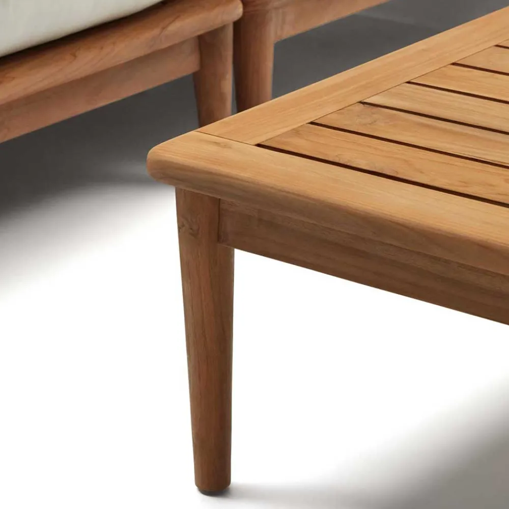 Wohnen Modul Lounge aus Teak - Palm (sechsteilig)