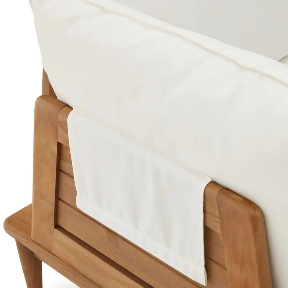 Wohnen Modul Lounge aus Teak - Palm (sechsteilig)