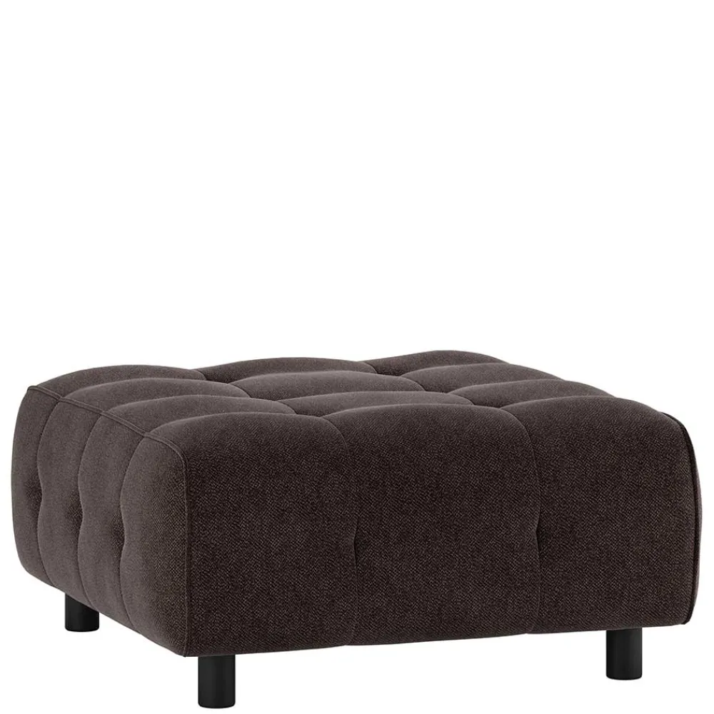 Wohnen Barhocker|Hocker*Modul Sofahocker in Graubraun meliert - Shinin