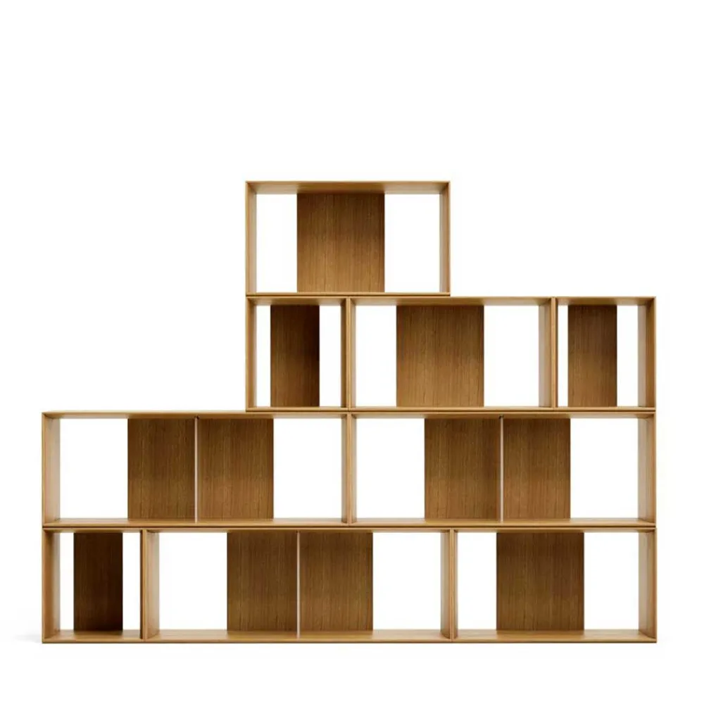 Wohnen Esszimmerregale|Regale*Modulares Standregal in Eiche Furnier - Hero (neunteilig)