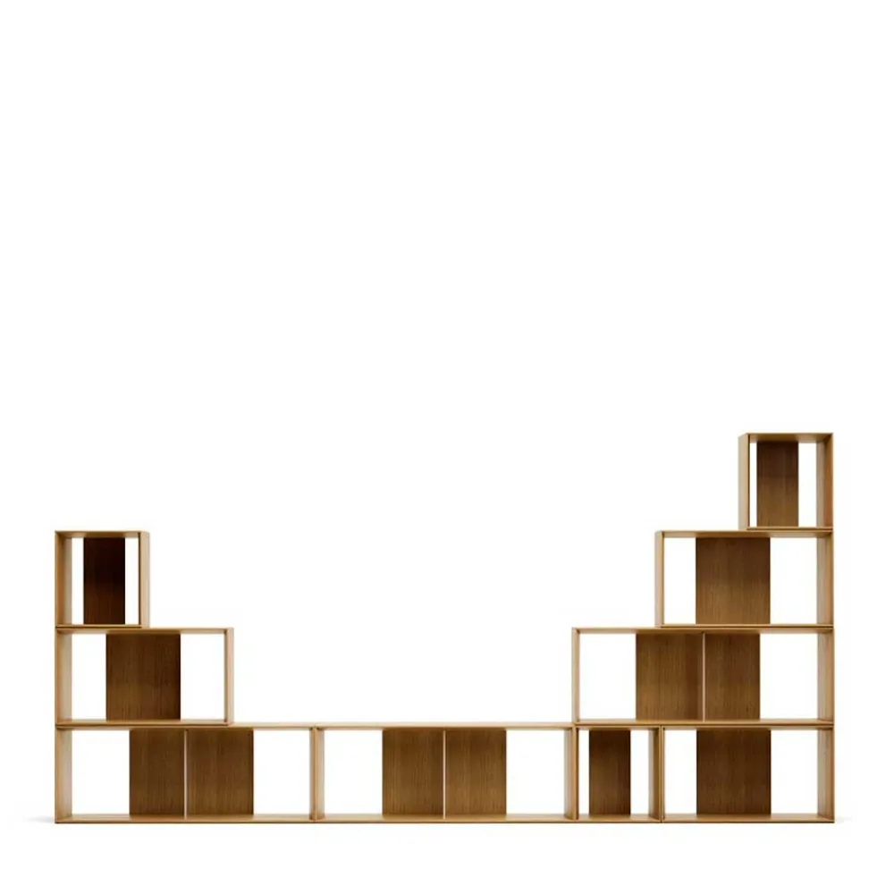 Wohnen Esszimmerregale|Regale*Modulares Standregal in Eiche Furnier - Hero (neunteilig)