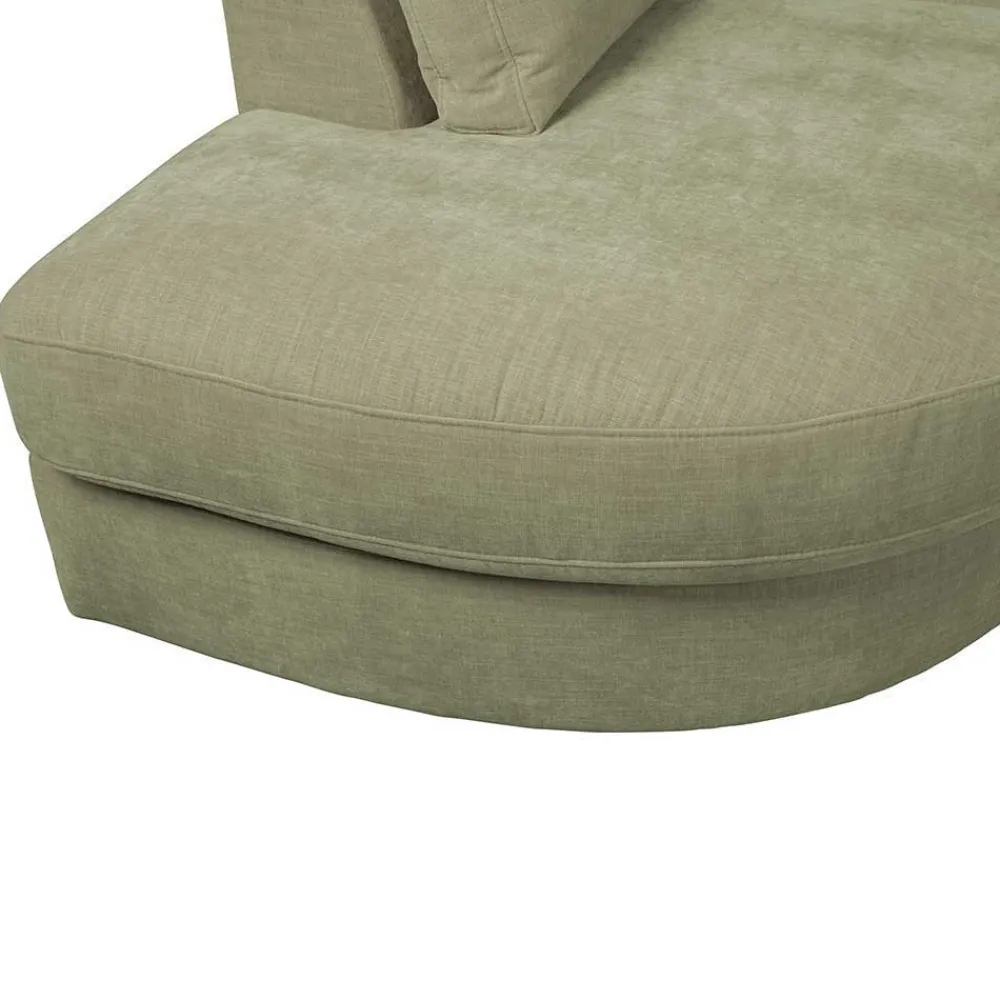 Wohnen Sofas|Sofa*Modulcouch 2 Elemente Set in Graugrün - Perconia