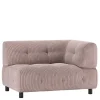 Wohnen Sofas|Sofa*Modulcouch Eckelement in Mauve Cordbezug - Samorah