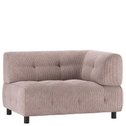 Wohnen Sofas|Sofa*Modulcouch Eckelement in Mauve Cordbezug - Samorah