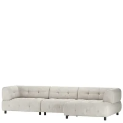 Wohnen Sofas|Sofa*Modulcouch Elemente in Hellgrau - Osika (dreiteilig)