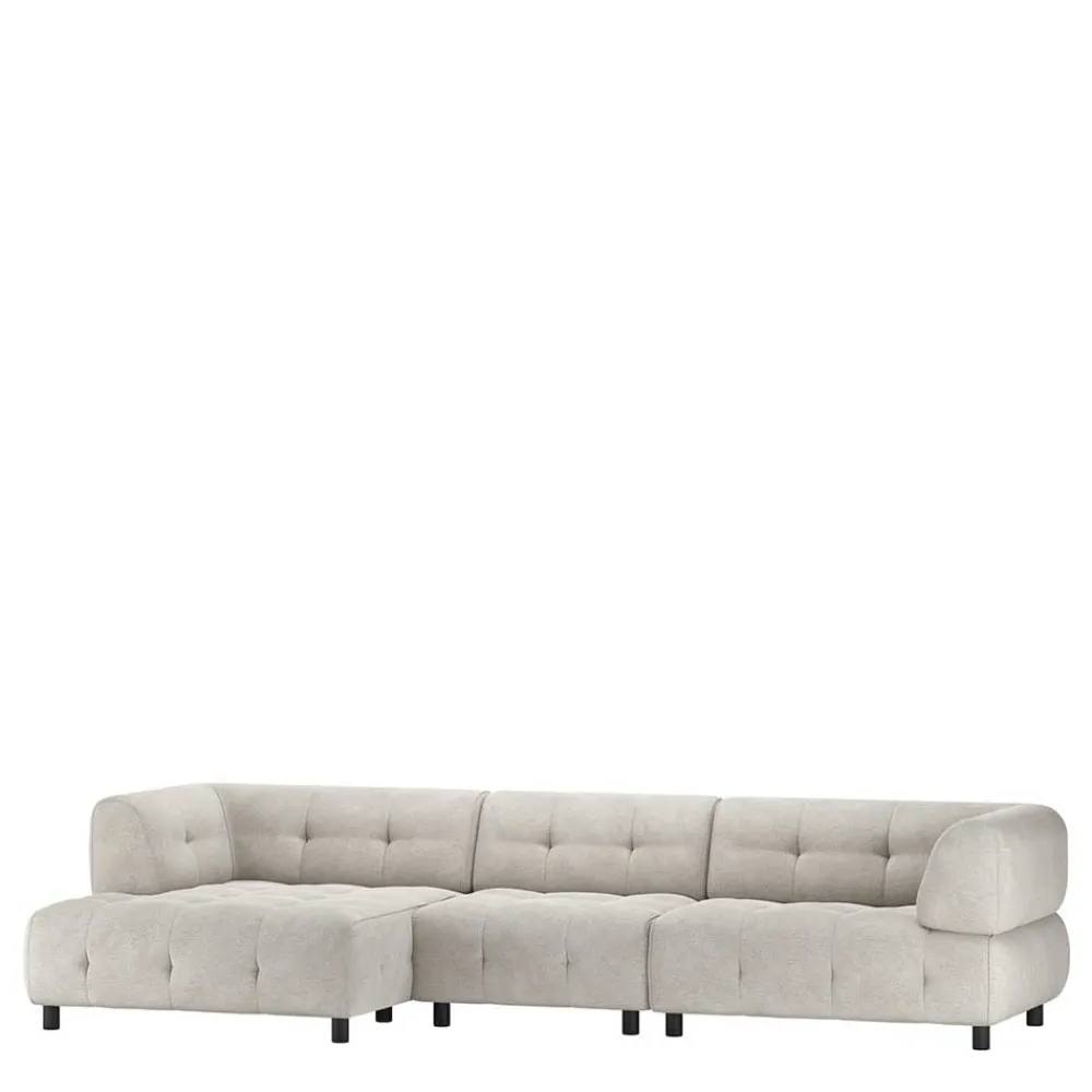 Wohnen Sofas|Sofa*Modulcouch Elemente in Hellgrau - Osika (dreiteilig)