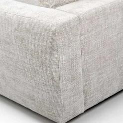 Wohnen Graue Möbel*Modulcouch Recamiere in Hellgrau - Esmen