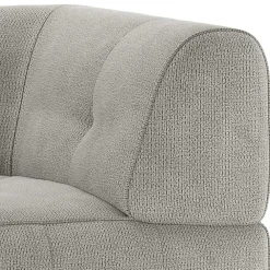 Wohnen Modul-Polstercouch Eckelement in Graugrün - Aramato