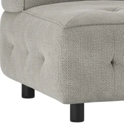 Wohnen Modul-Polstercouch Eckelement in Graugrün - Aramato