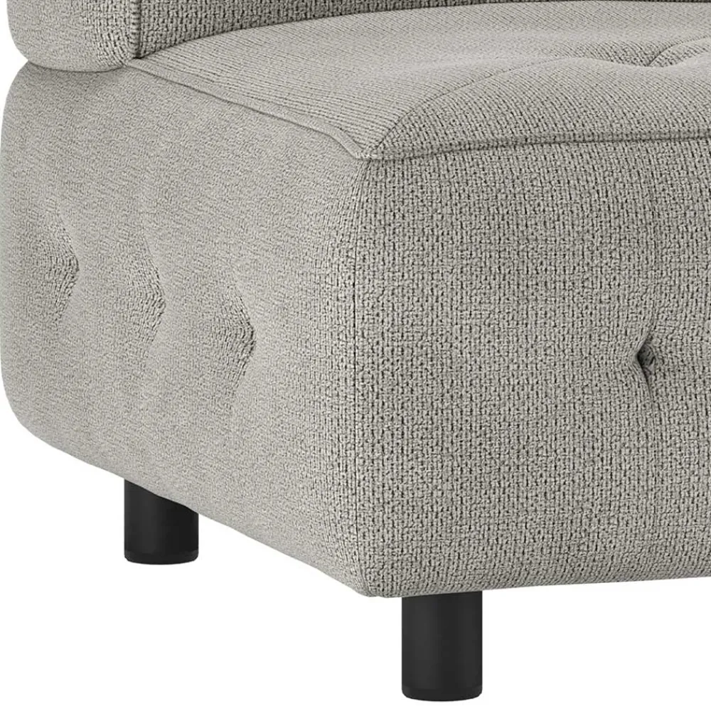 Wohnen Modul-Polstercouch Eckelement in Graugrün - Aramato