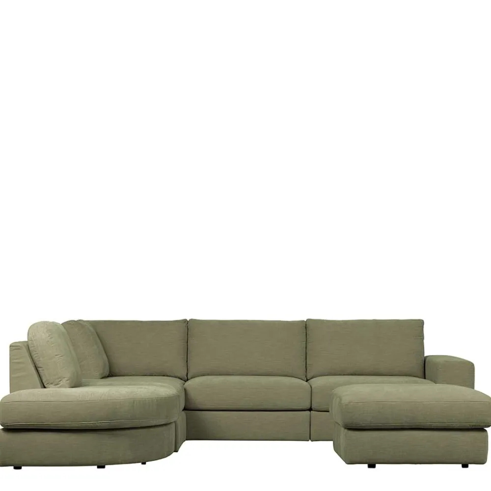 Wohnen Sofas|Sofa*Modulsofa 5 Elemente in Graugrün - Perconia